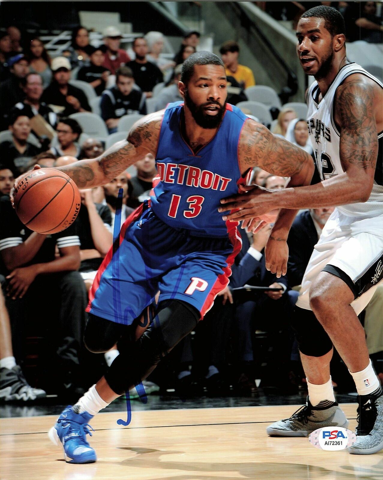 MARCUS MORRIS signed 8x10 photo PSA/DNA Detroit Pistons Autographed