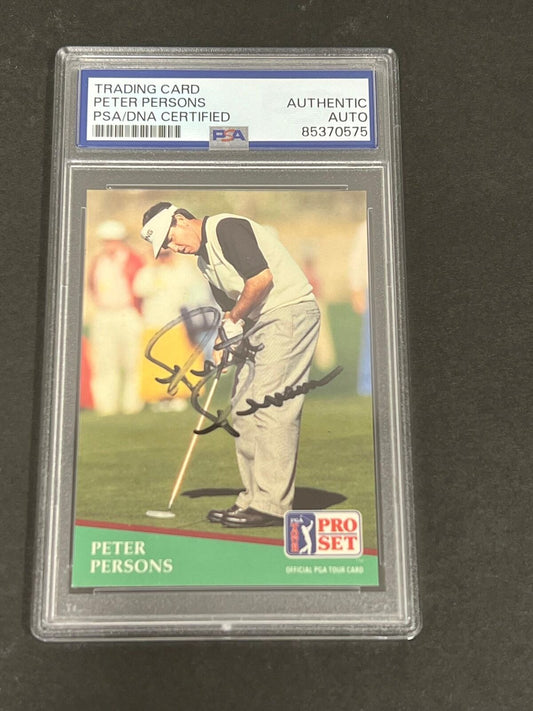 1991 Pro Set #22 Peter Persons Signed Card PSA/DNA Slabbed AUTO