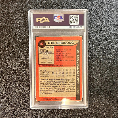 1979-80 Topps #87 OTIS BIRDSONG Signed Card AUTO PSA Slabbed Kings