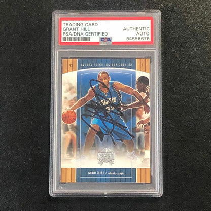 2004-05 SkyBox Fresh Ink #21 Grant Hill Signed Card AUTO PSA Slabbed Magic