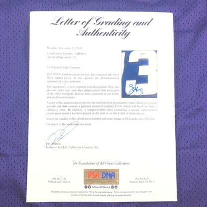 Steve Nash Signed Jersey PSA/DNA Auto Grade 10 LOA Phoenix Suns Autographed