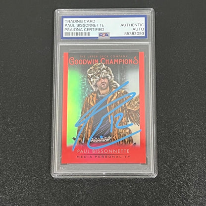 2021 The Upper Deck Goodwin Champions #39 Paul Bissonnette Signed Card AUTO PSA