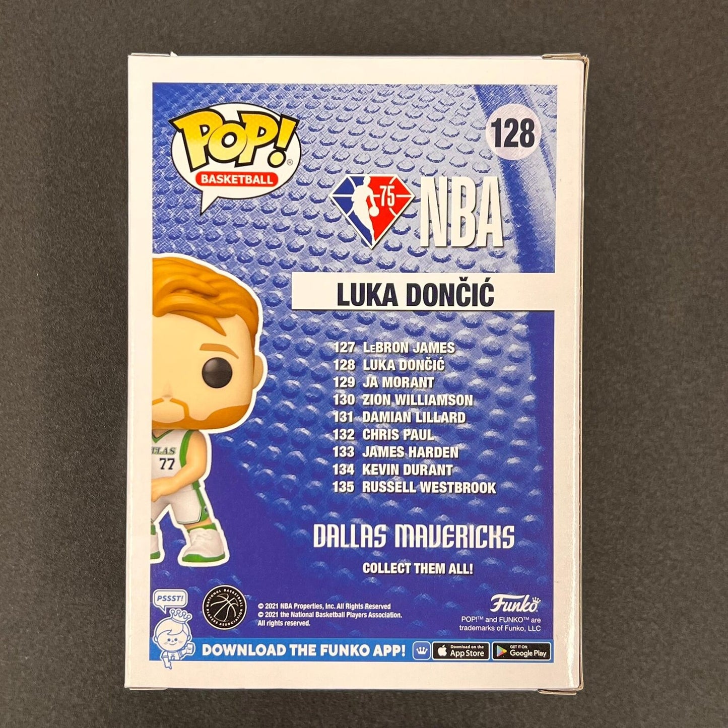 Luka Doncic signed Funko Pop! PSA/DNA Dallas Mavericks Autographed