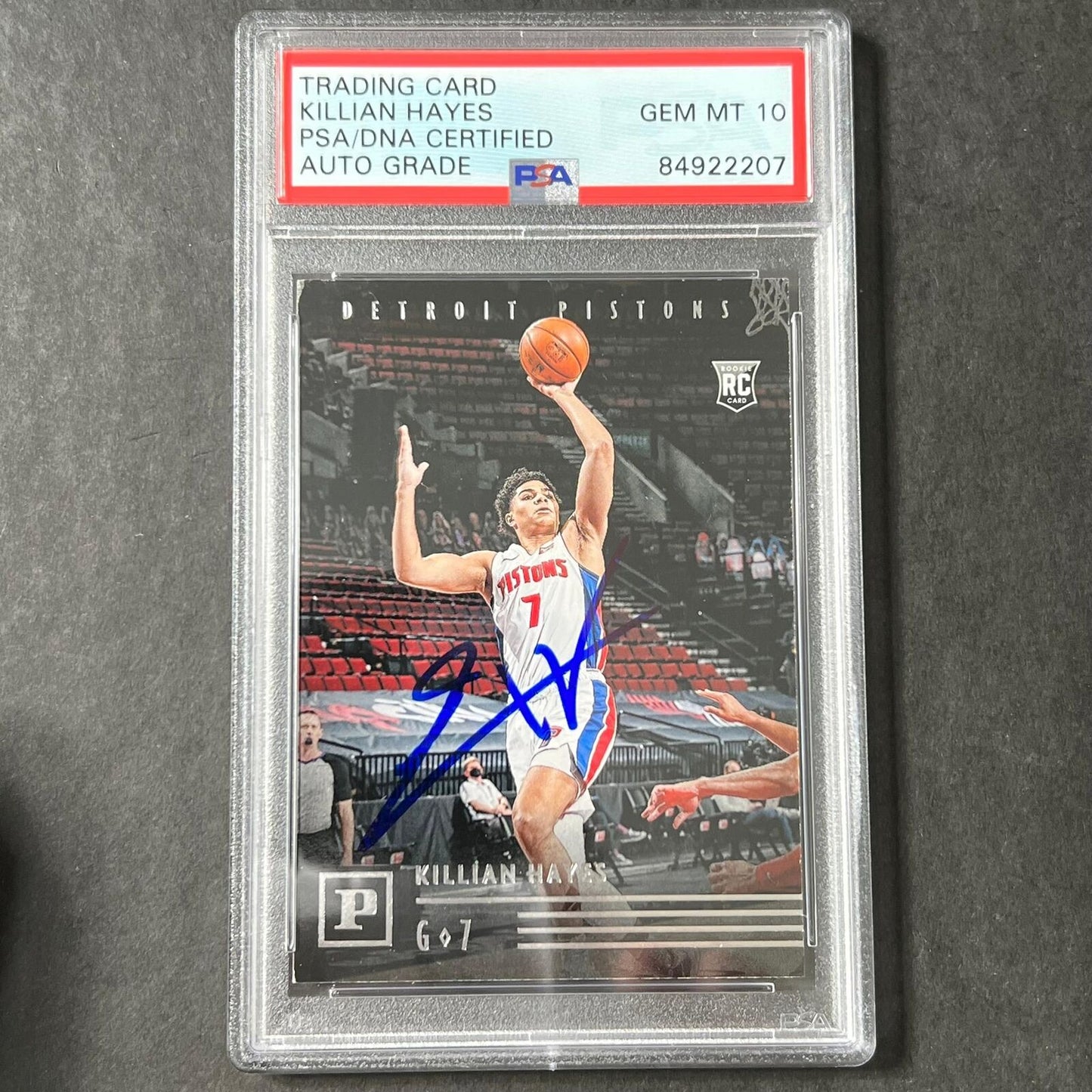 2020-21 Panini Chronicles #111 Killian Hayes Signed Card AUTO 10 PSA Slabbed RC