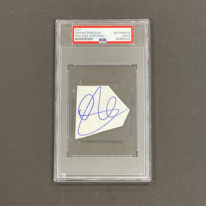 DeMar DeRozan signed cut PSA/DNA slabbed Auto Autographed Bulls