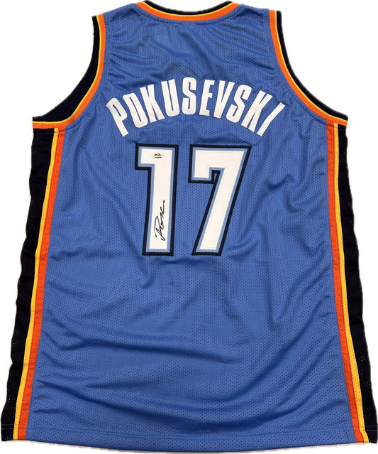 Aleksej Pokusevski signed jersey PSA/DNA Oklahoma City Thunder Autographed