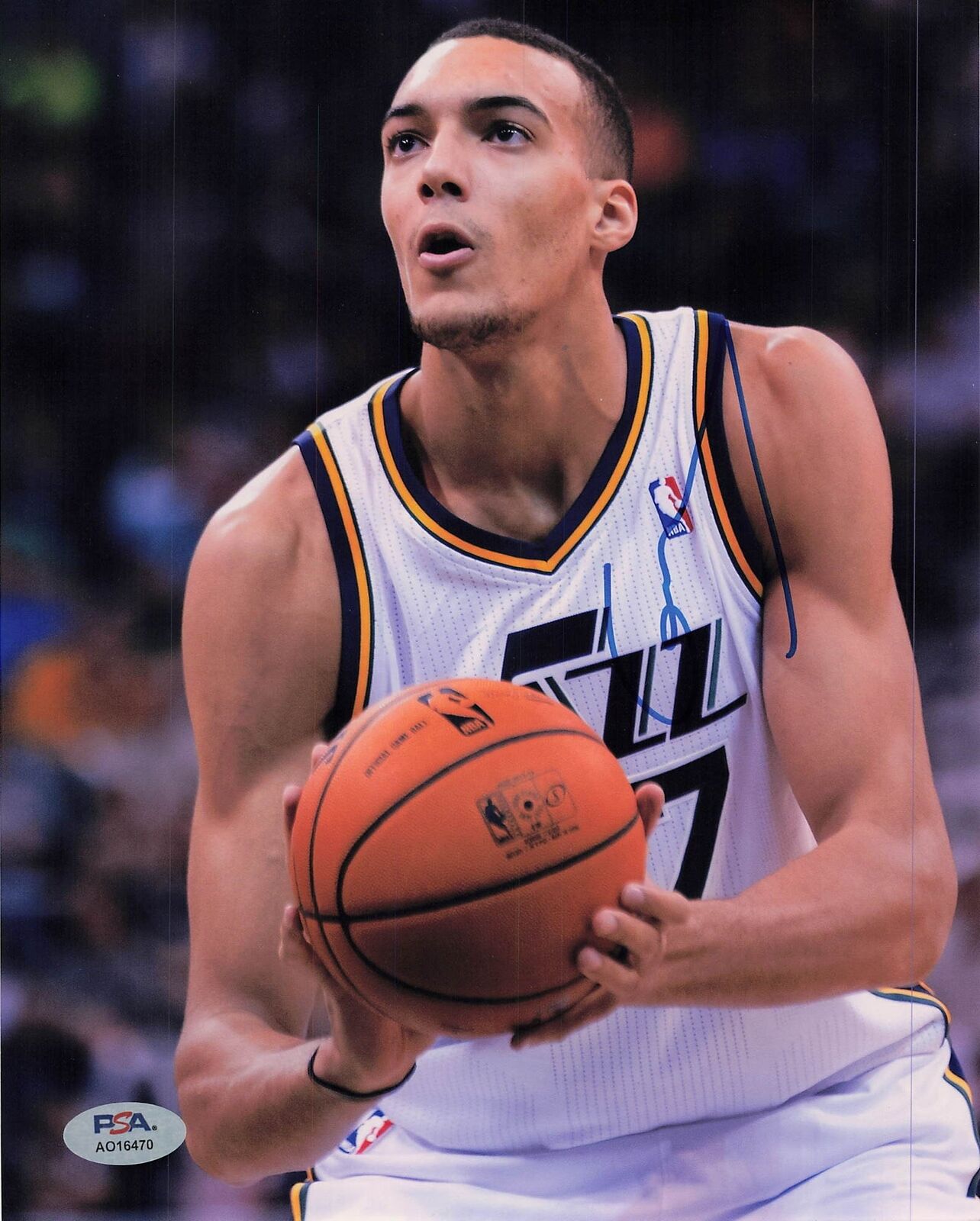 Rudy Gobert signed 8x10 photo PSA/DNA Jazz Autographed