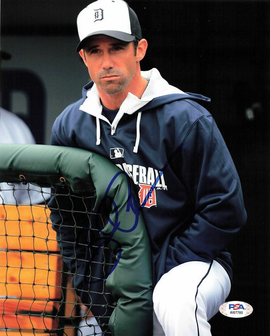 Brad Ausmus signed 8x10 photo PSA/DNA Detroit Tigers Autographed