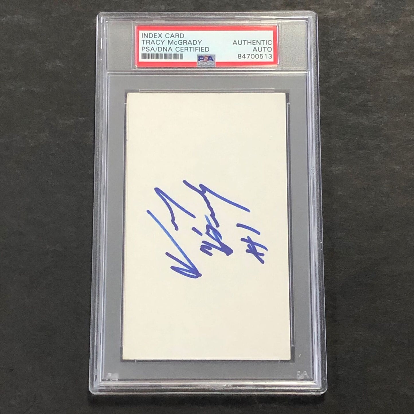 Tracy McGrady signed Index Card PSA/DNA slabbed Autographed Magic