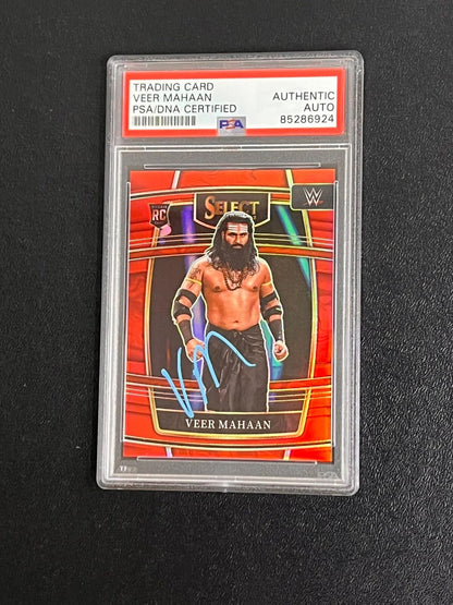 2022 Panini Select WWE RAW RC #60 110/249 Veer Mahaan Signed Rookie Card AUTO PS