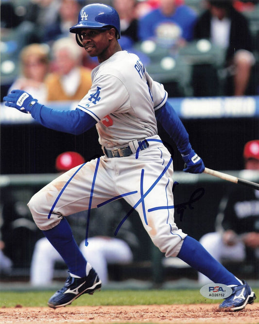 JUAN PIERRE signed 8x10 photo PSA/DNA Los Angeles Dodgers Autographed