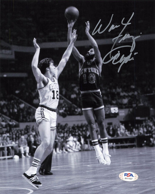 Walt Frazier signed photo PSA/DNA New York Knicks Autographed