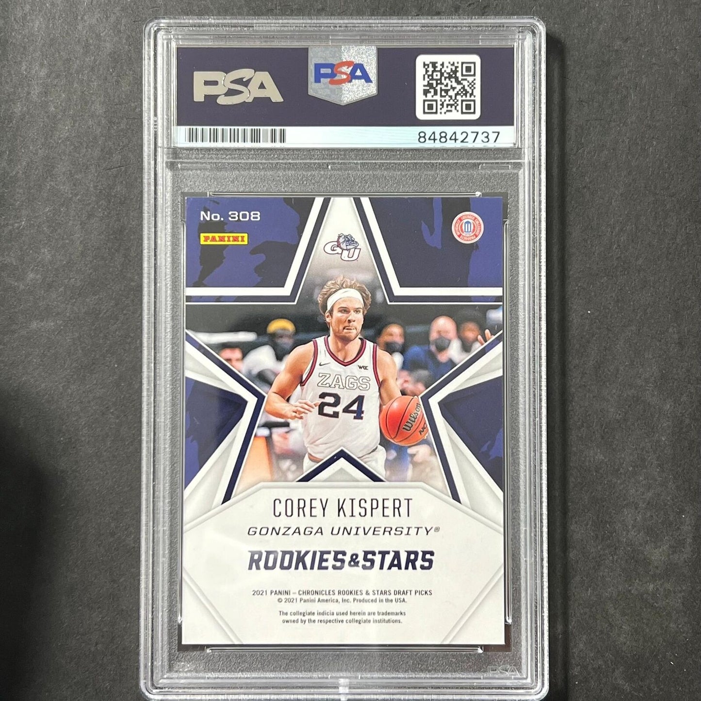 2021 Panini Chronicles Rookies & Stars Draft Picks #308 COREY KISPERT Signed Car