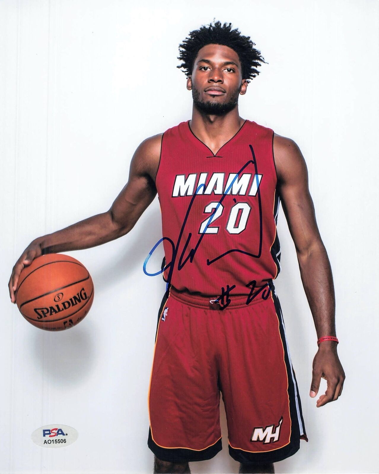 JUSTISE WINSLOW signed 8x10 photo PSA/DNA Miami Heat Autographed