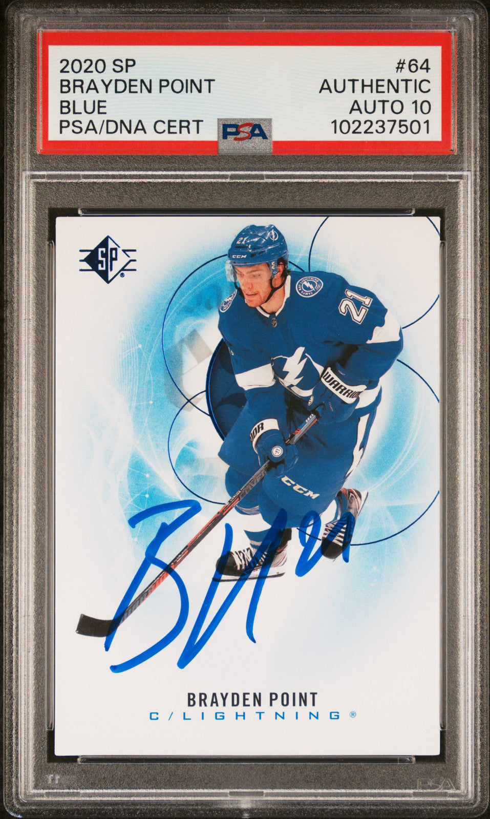 2020-2021 SP #64 Brayden Point PSA A Auto 10