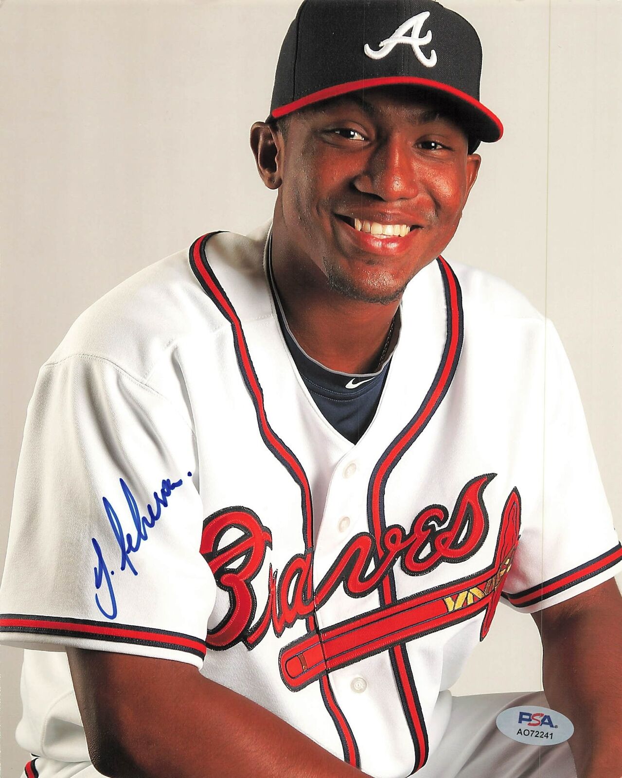 JULIO TEHERAN signed 8x10 photo PSA/DNA Atlanta Braves Autographed