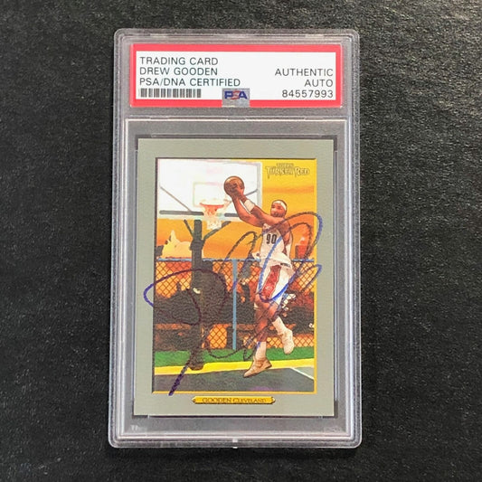 2006-07 Topps Turkey Red #74 Drew Gooden Signed Card AUTO PSA/DNA Slabbed Cavali