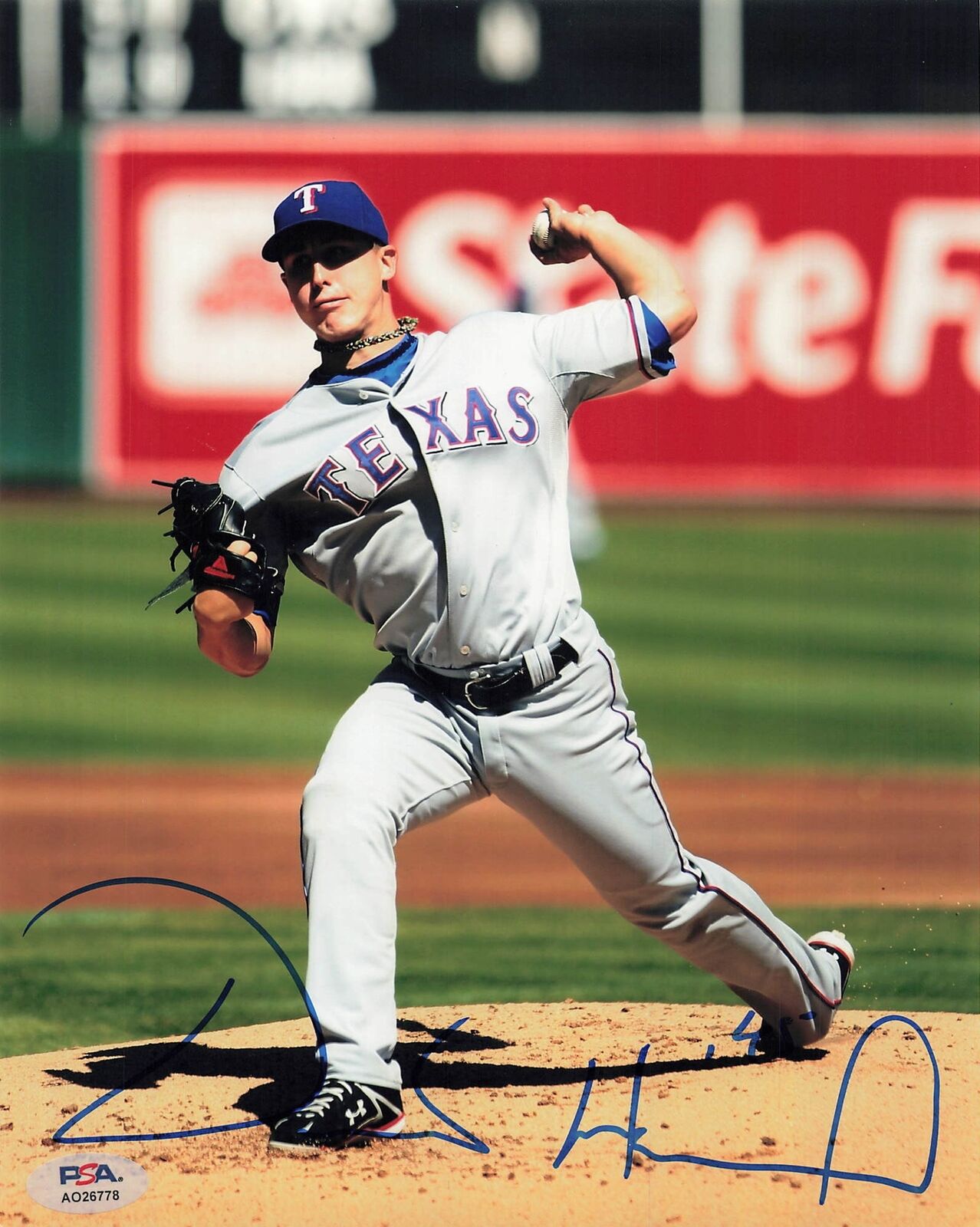 Derek Holland signed 8x10 photo PSA/DNA Texas Rangers Autographed