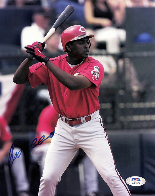 WILTON GUERRERO signed 8x10 photo PSA/DNA Cincinnati Reds Autographed