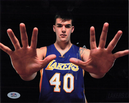 Ivica Zubac signed 8x10 photo PSA/DNA Los Angeles Lakers Autographed