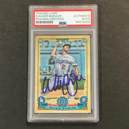 2019 Topps Gypsy Queen #192 Walker Buehler Signed Card PSA Slabbed Auto Dodgers