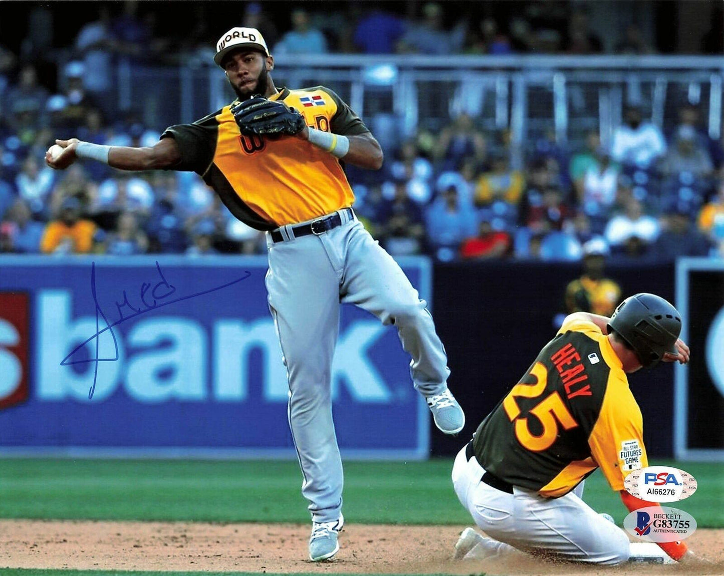 Amed Rosario signed 8x10 photo PSA/DNA Cleveland Autographed