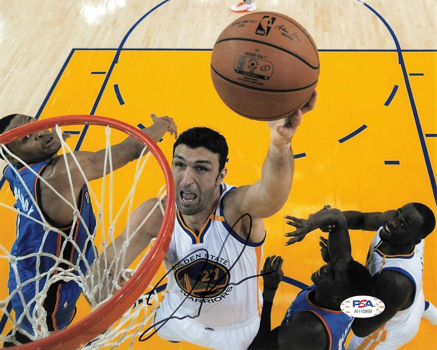 Zaza Pachulia signed 8x10 photo PSA/DNA Golden State Warriors Autographed