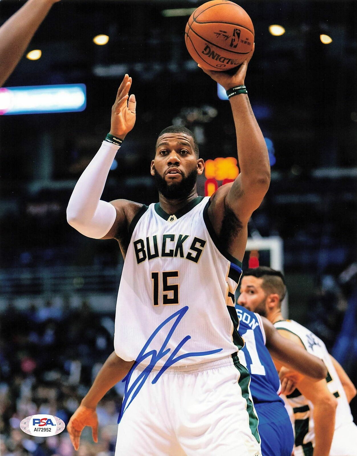 Greg Monroe signed 8x10 photo PSA/DNA Milwaukee Bucks Autographed