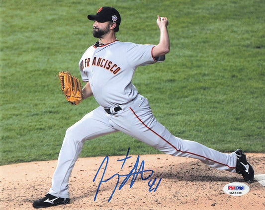 Jeremy Affeldt signed 8x10 photo PSA/DNA San Francisco Giants Autographed