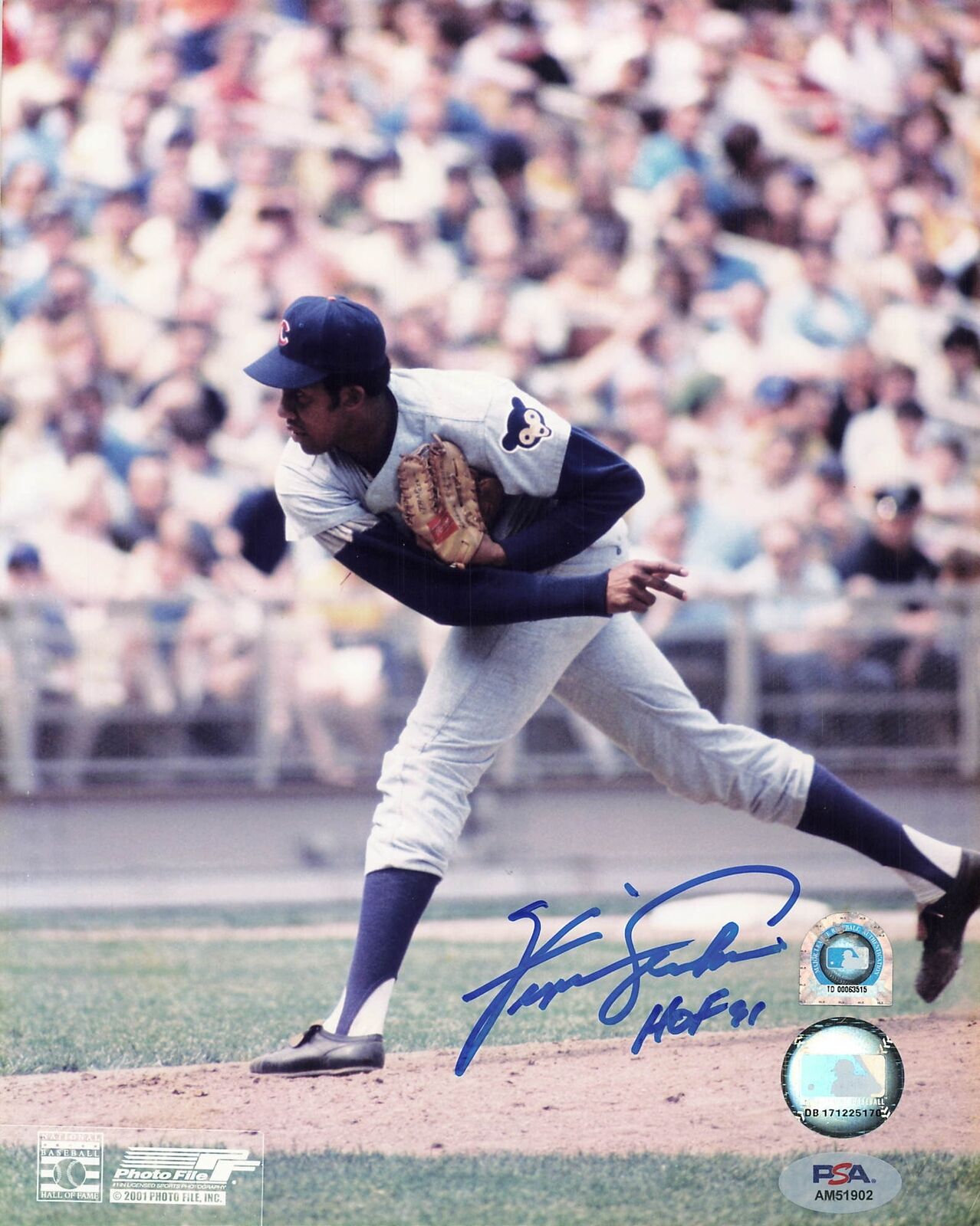 Fergie Jenkins signed 8x10 photo PSA/DNA Chicago Cubs Autographed