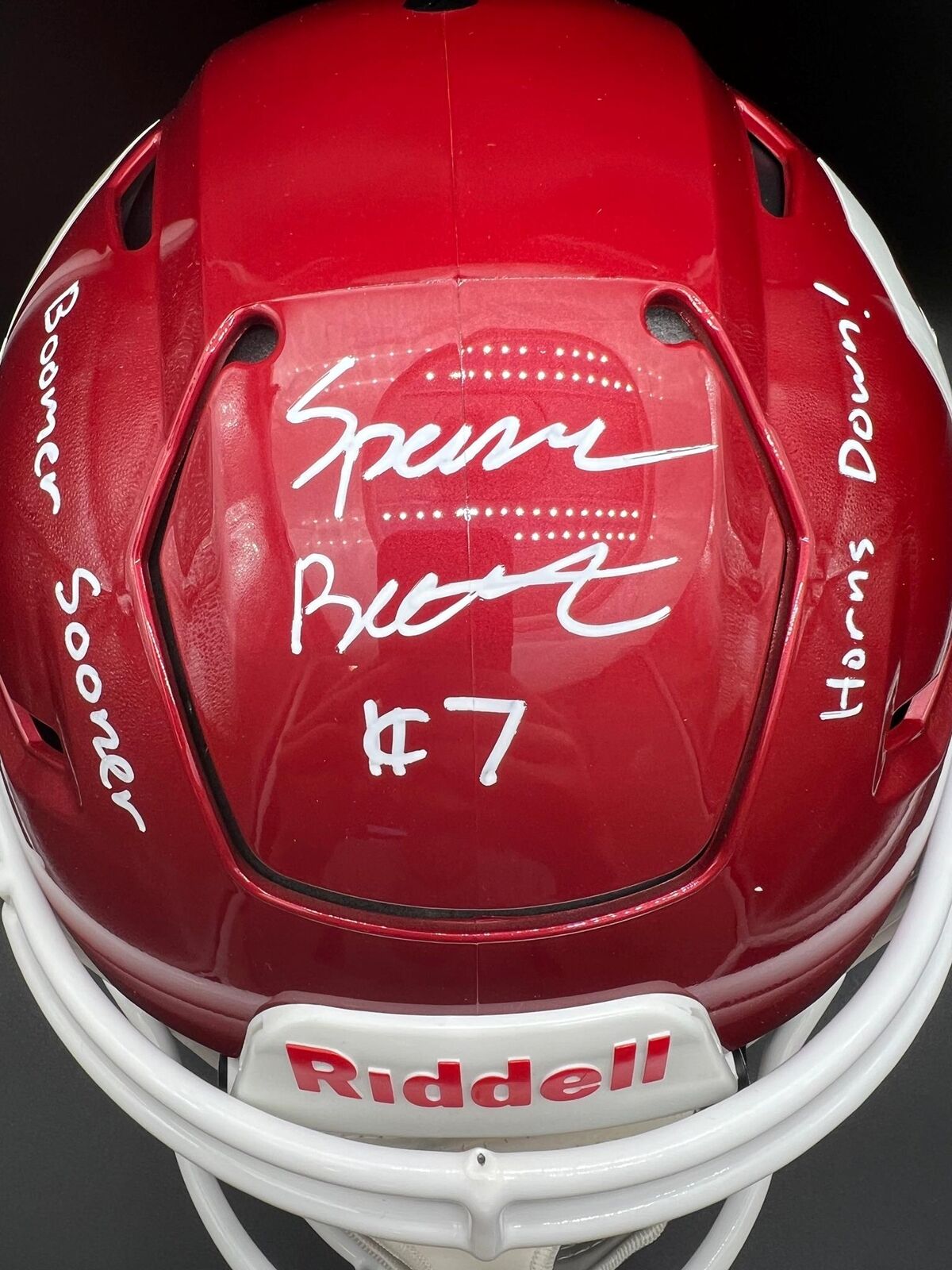 Spencer Rattler Signed Full Size Riddell Helmet PSA/DNA Oklahoma Sooners Autogra