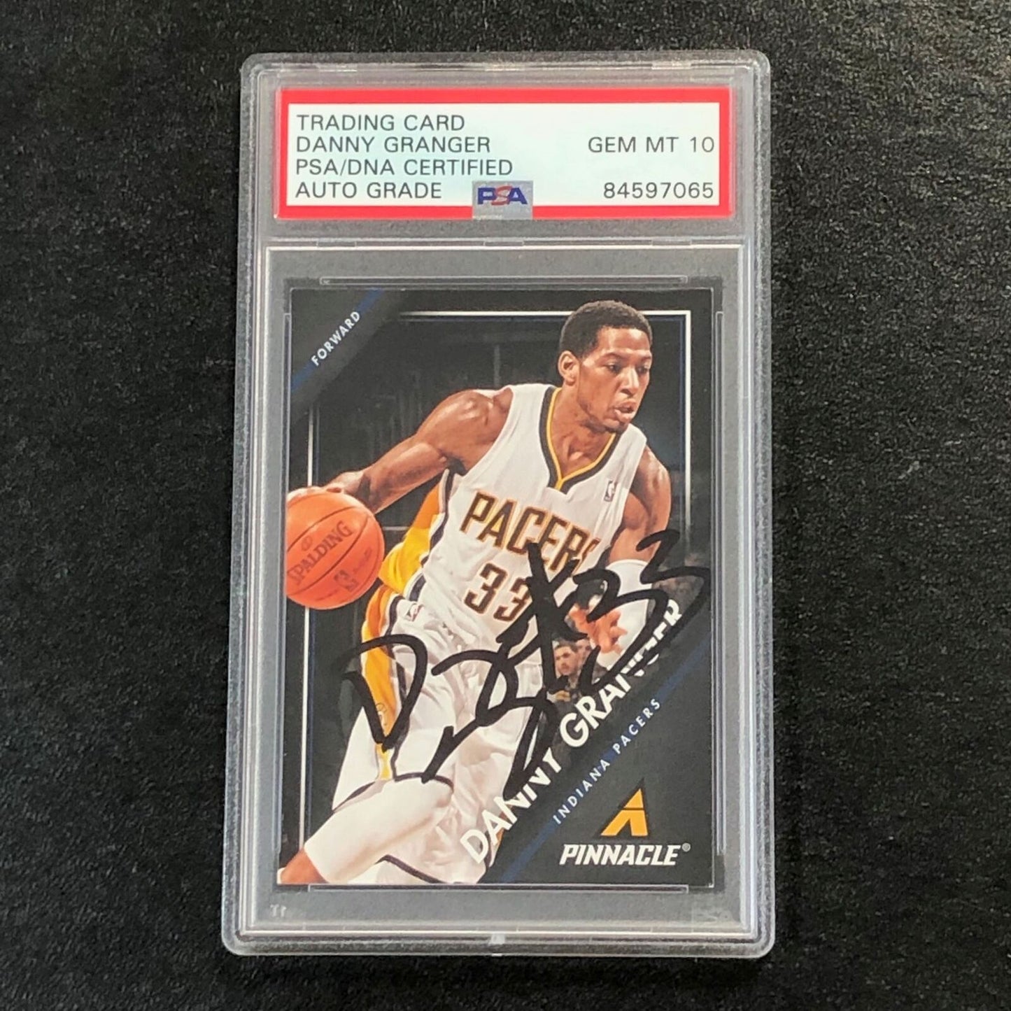 2013-14 Pinnacle Basketball #208 Danny Granger Signed Card AUTO 10 PSA Slabbed P