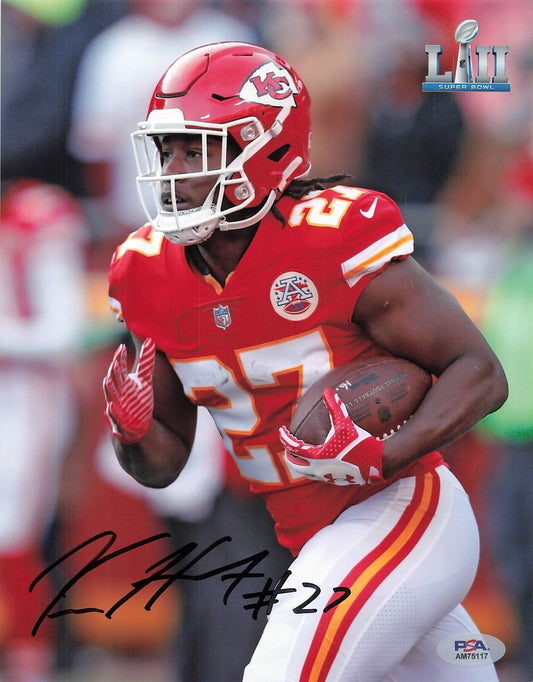 Kareem Hunt signed 8x10 photo PSA/DNA Kansas City Chiefs Autographed Browns