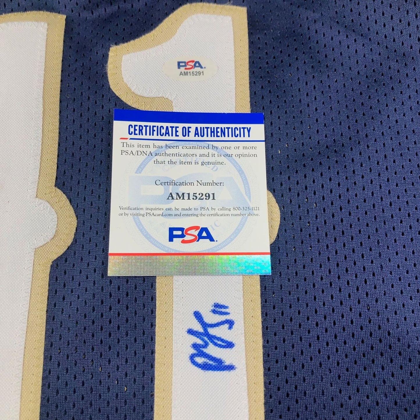 Dyson Daniels Signed Jersey PSA/DNA New Orleans Pelicans Autographed