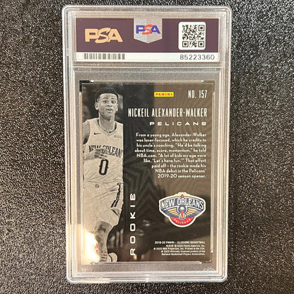 2019-20 Panini Illusions #157 Nickeil Alexander-Walker Signed Card AUTO PSA RC S