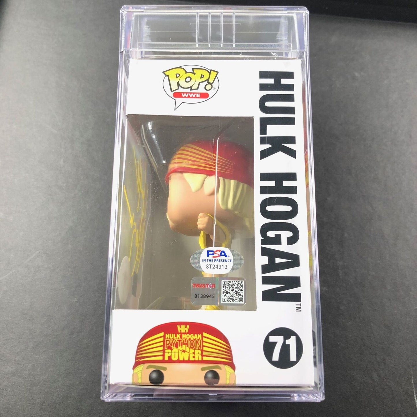 Hulk Hogan Signed Funko Pop #71 PSA/DNA Encapsulated Autographed WWE Tristar