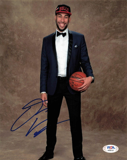 Denzel Valentine signed 8x10 photo PSA/DNA Chicago Bulls Autographed