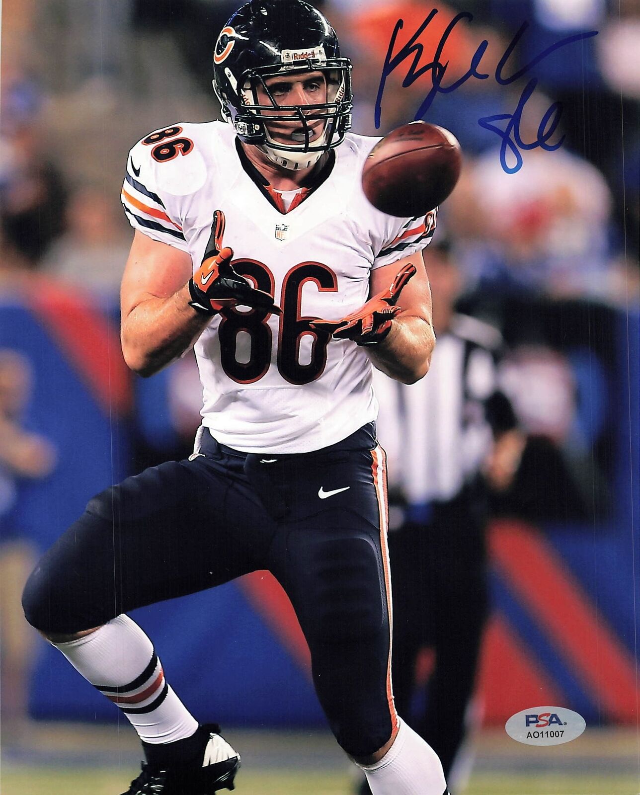 KYLE ADAMS Signed 8x10 photo PSA/DNA Chicago Bears Autographed