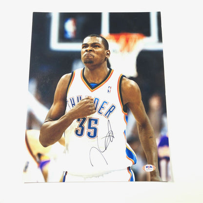 Kevin Durant signed 11x14 photo PSA/DNA Oklahoma City Thunder Autographed Nets