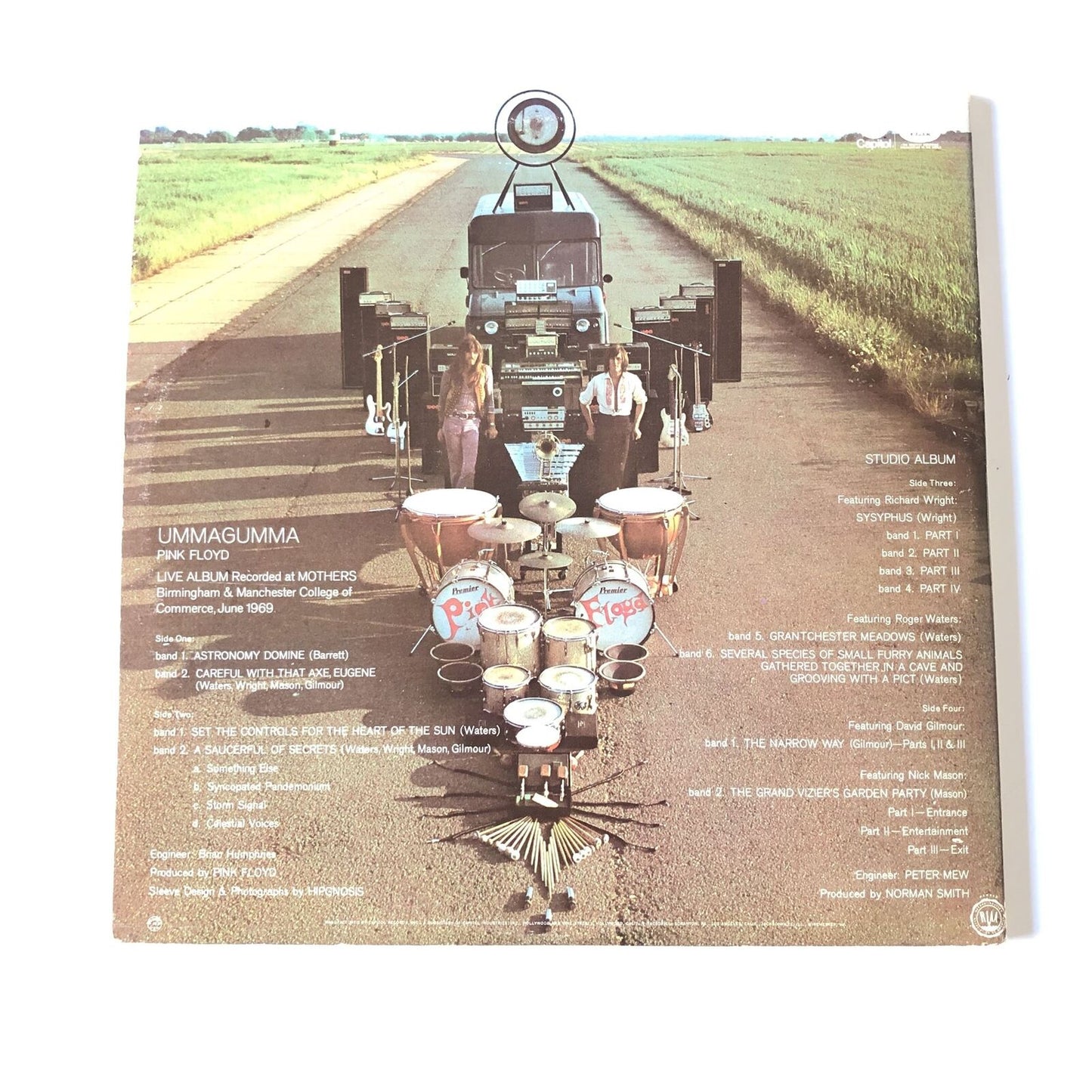 Nick Mason Signed Pink Floyd LP Vinyl PSA/DNA Album autographed Ummagumma