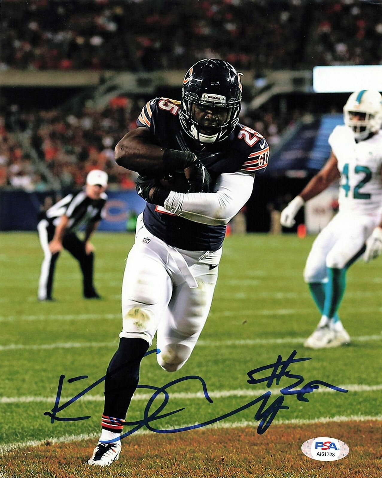 Ka'deem Carey signed 8x10 photo PSA/DNA Chicago Bears Autographed