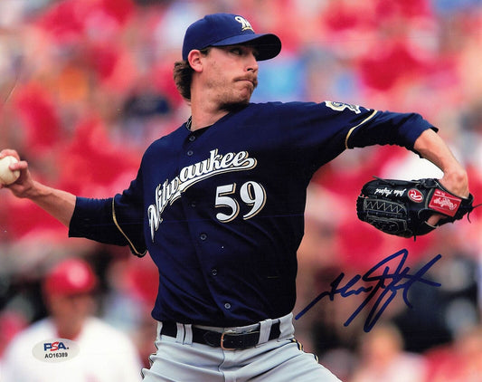 John Axford signed 8x10 photo PSA/DNA Milwaukee Brewers Autographed