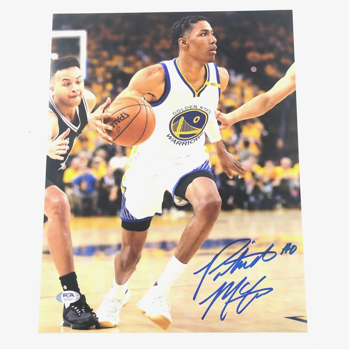 Patrick McCaw signed 11x14 photo PSA/DNA Golden State Warriors Autographed