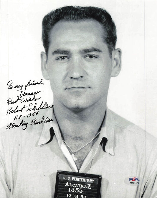 ROBERT SCHIBLINE signed 8x10 photo PSA/DNA Autographed Alcatraz