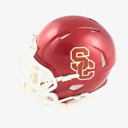 Lincoln Riley Signed Mini Helmet Fanatics USC Trojans Autographed