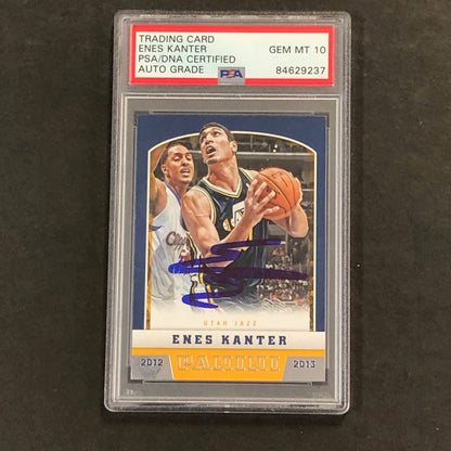 2012-13 Panini Basketball #233 Enes Kanter Signed AUTO 10 PSA Slabbed Jazz