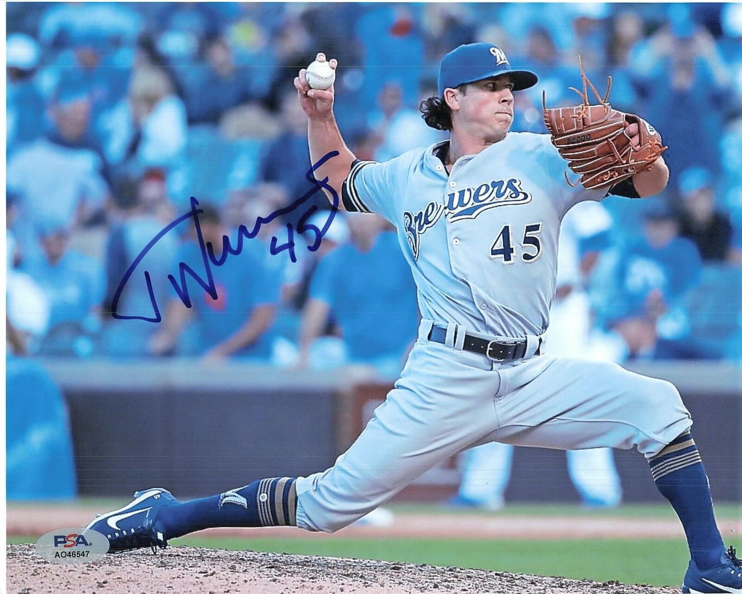 TAYLOR WILLIAMS signed 8x10 photo PSA/DNA Milwaukee Brewers Autographed