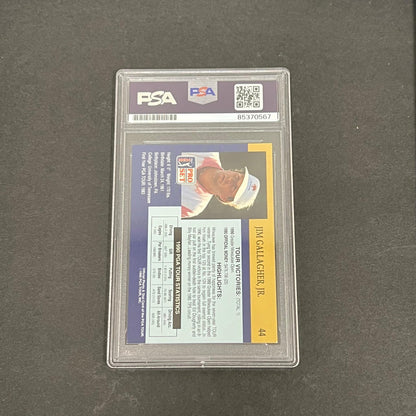 1990 PGA Tour Pro Set #44 Jim Gallagher Jr. Signed Card PSA/DNA Autographed Slab