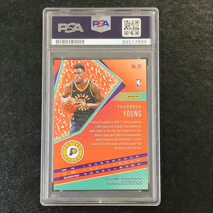 2017-18 Panini Revolution #23 Thaddeus Young Signed Card AUTO PSA Slabbed Pacers