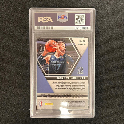 2019-20 Panini Mosaic #86 Jonas Valanciunas Signed Card AUTO PSA Slabbed Grizzli
